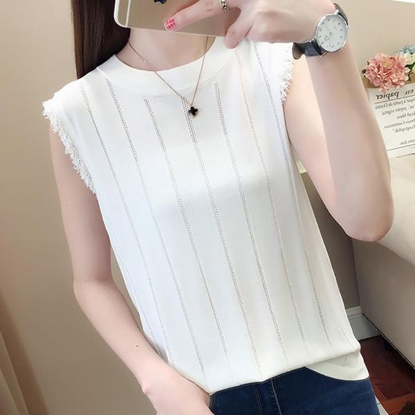 women's tanks & camis hollow out tassel knitted tank women clothes 2021 thin summer sleeveless korean fashion womens clothing haut, White
women's tanks & camis hollow out tassel knitted tank women clothes 2021 thin summer sleeveless korean fashion womens clothing haut, White