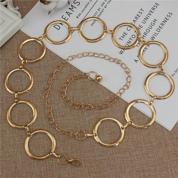 belts women golden circle chain waist vacation body female dress ladies zinc alloy waistband, Black;brown
belts women golden circle chain waist vacation body female dress ladies zinc alloy waistband, Black;brown