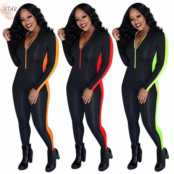 2021 new jumpsuit women elegance super stretchy long sleeve bodysuit one piece outfit zipper romper club outfits wholesale dropshipping dg8s, Black
2021 new jumpsuit women elegance super stretchy long sleeve bodysuit one piece outfit zipper romper club outfits wholesale dropshipping dg8s, Black