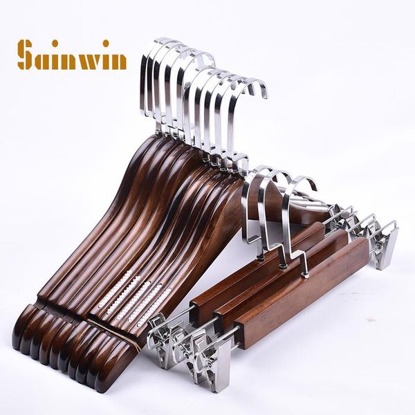 hangers & racks sainwin 10pcs/lot vintage wood for clothes wooden pants clip slip-resistant hanger (50pcs or more logo)
hangers & racks sainwin 10pcs/lot vintage wood for clothes wooden pants clip slip-resistant hanger (50pcs or more logo)