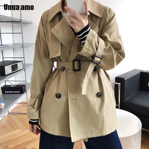 women's trench coats unua amo korean style short windbreaker coat spring autumn fashion loose wild double-breasted sashes outwear, Tan;black
women's trench coats unua amo korean style short windbreaker coat spring autumn fashion loose wild double-breasted sashes outwear, Tan;black