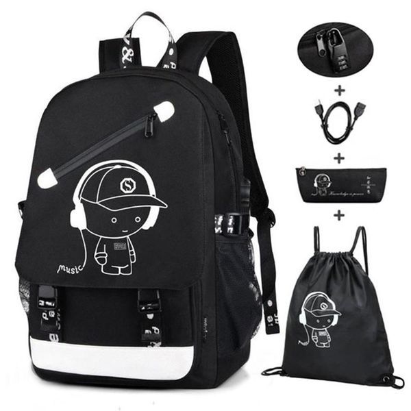 school for boys fashion bag lapbackpack with usb charging port bookbag college student rucksack black travel
school for boys fashion bag lapbackpack with usb charging port bookbag college student rucksack black travel