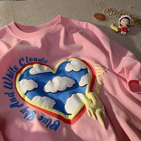 men's t-shirts 2021ss women heart-shaped graphic print casual japanese girl vintage harajuku t-shirt couple sweatshirts, White;black
men's t-shirts 2021ss women heart-shaped graphic print casual japanese girl vintage harajuku t-shirt couple sweatshirts, White;black