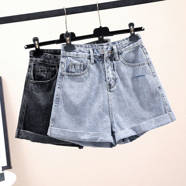 2021 new summer vintage women blue denim casual female high waist solid color streetwear wide leg jeans shorts e2pq, White;black
2021 new summer vintage women blue denim casual female high waist solid color streetwear wide leg jeans shorts e2pq, White;black