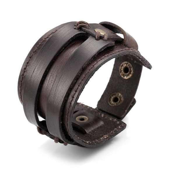 punk wide leather bracelets simple hip hop charm classic black brown bracelet gifts for men party cool statement male jewelry, Golden;silver
punk wide leather bracelets simple hip hop charm classic black brown bracelet gifts for men party cool statement male jewelry, Golden;silver
