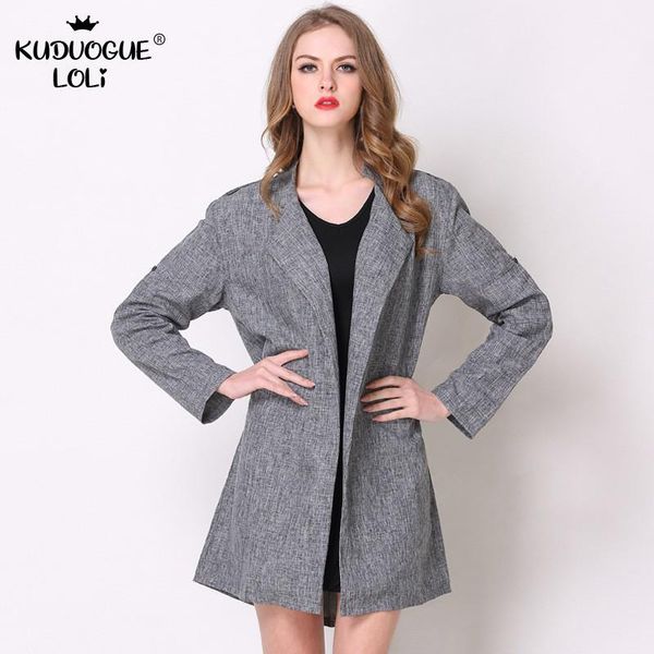 women's trench coats 2021 plus size long coat thin casual all-match long-sleeve windbreaker open stitch lapel style spring and autumn, Tan;black
women's trench coats 2021 plus size long coat thin casual all-match long-sleeve windbreaker open stitch lapel style spring and autumn, Tan;black