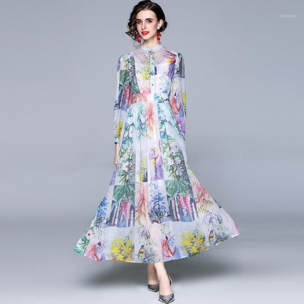 casual dresses zuoman women spring elegant chiffon dress shirt long maxi floral party robe femme designer vintage vestidos, Black;gray
casual dresses zuoman women spring elegant chiffon dress shirt long maxi floral party robe femme designer vintage vestidos, Black;gray