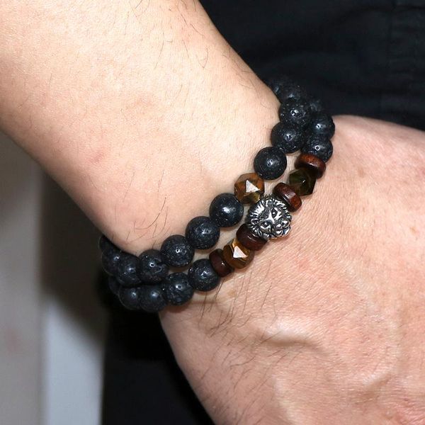 beaded, strands 2pcs/set men bracelet natural stone bead tibetan buddha chakra lava diffuser bracelets for jewelry gifts, Black
beaded, strands 2pcs/set men bracelet natural stone bead tibetan buddha chakra lava diffuser bracelets for jewelry gifts, Black