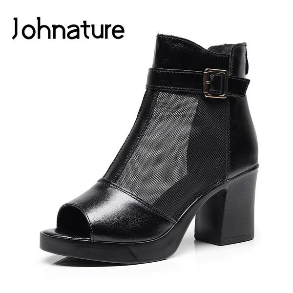 dress shoes johnature 2021 spring/summer genuine leather breathable retro peep toe hollow square heel solid high heels women sandals, Black
dress shoes johnature 2021 spring/summer genuine leather breathable retro peep toe hollow square heel solid high heels women sandals, Black