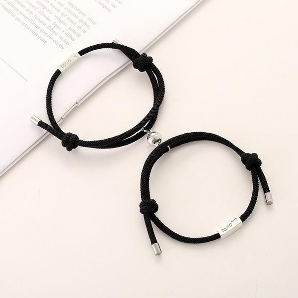 charm bracelets romantic 2pcs/pair matching couple bracelet trendy milan rope magnet braclet handmade braided thread adjustable braslet jewe, Golden;silver
charm bracelets romantic 2pcs/pair matching couple bracelet trendy milan rope magnet braclet handmade braided thread adjustable braslet jewe, Golden;silver