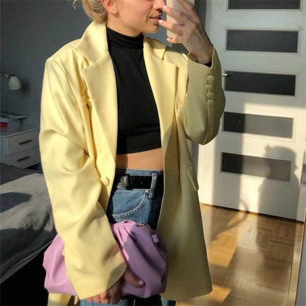 colorfaith spring autumn women's blazers pockets jackets fashionable vintage oversized elegant office lady jk21108 210930, White;black
colorfaith spring autumn women's blazers pockets jackets fashionable vintage oversized elegant office lady jk21108 210930, White;black