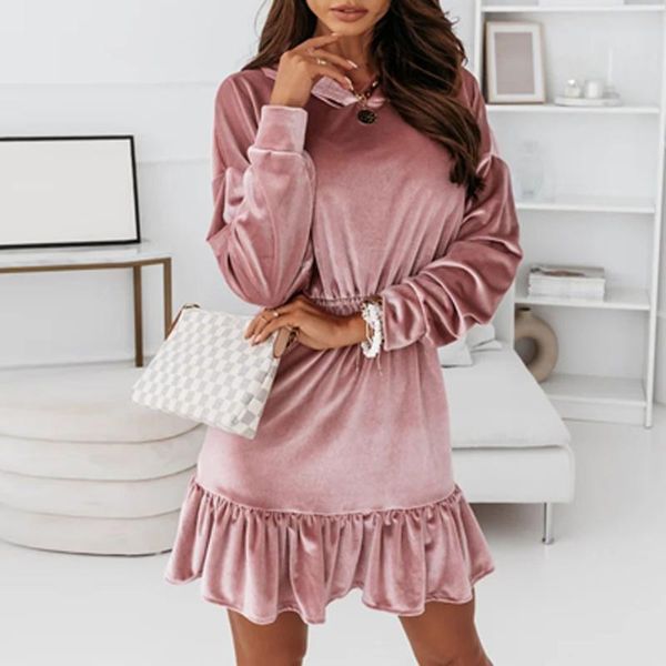 casual dresses 2021 autumn solid elastic waist velvet party dress winter long sleeve soft mini women elegant ruffle hooded pullover, Black;gray
casual dresses 2021 autumn solid elastic waist velvet party dress winter long sleeve soft mini women elegant ruffle hooded pullover, Black;gray