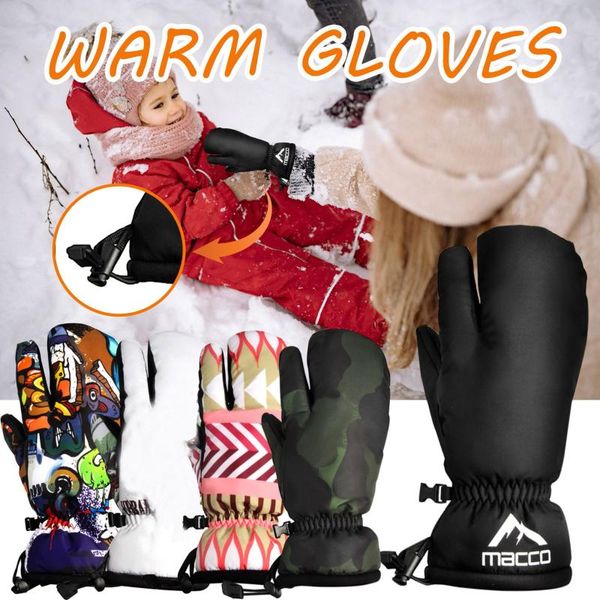 cycling gloves children winter outdoor wind proof ski riding warm climbing mitten thermal snow for kids30, Black 
cycling gloves children winter outdoor wind proof ski riding warm climbing mitten thermal snow for kids30, Black
