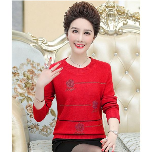 2021 new middle-aged elderly women's pullover spring autumn winter knitwear mom long sleeve women plus size sweater a371 1mgq, White;black
2021 new middle-aged elderly women's pullover spring autumn winter knitwear mom long sleeve women plus size sweater a371 1mgq, White;black