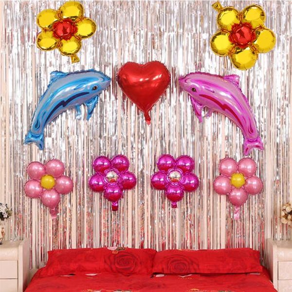 five leaf clover balloon wedding valentine's day room decoration birthday party valentine's day anniversary decoration