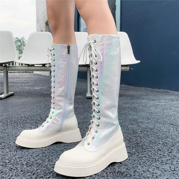 boots casual shoes womens lace up genuine leather knee high motorcycle female wedges heel round toe platform pumps, Black
boots casual shoes womens lace up genuine leather knee high motorcycle female wedges heel round toe platform pumps, Black