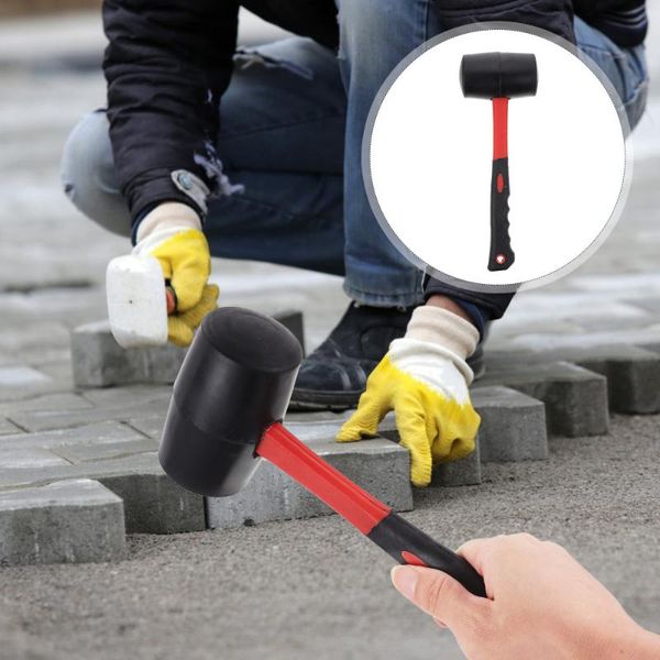 hand tools 1pc rubber mallet hammer nonslip handle tile installation tool 
hand tools 1pc rubber mallet hammer nonslip handle tile installation tool