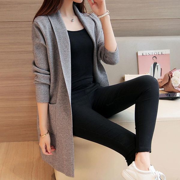 women's knits & tees 2021 autumn long cardigan female women pocket sweater knitted cardigans all-match for jacket db899, White
women's knits & tees 2021 autumn long cardigan female women pocket sweater knitted cardigans all-match for jacket db899, White