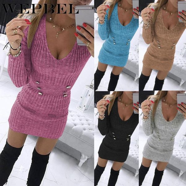 wepbel women autumn winter elegant skinny stretch knitted pullover sweater dress ladies long sleeve v neck button slim knitwear, White;black
wepbel women autumn winter elegant skinny stretch knitted pullover sweater dress ladies long sleeve v neck button slim knitwear, White;black