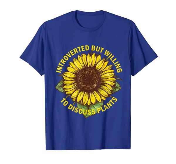 introverted but willing to discuss plants sunflower t-shirt, White;black
introverted but willing to discuss plants sunflower t-shirt, White;black
