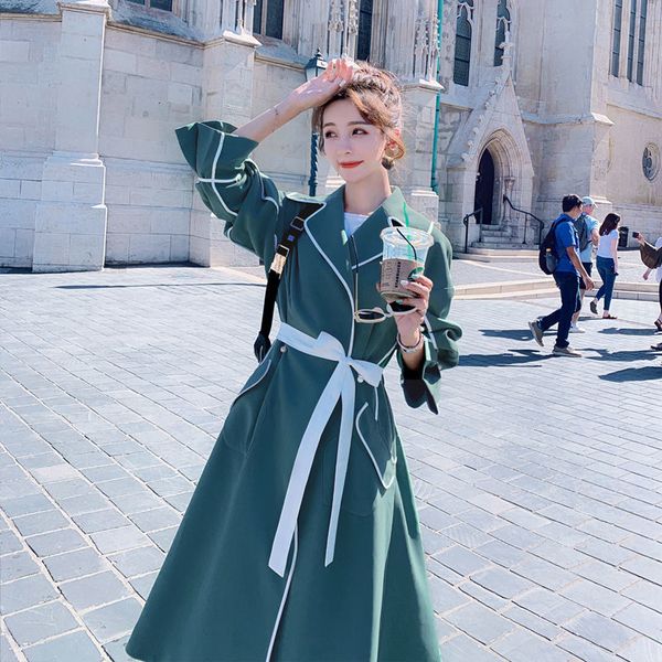 2021 women new spring autumn loose casual trench coat fashion with belt ladies elegant vintage long windbreaker outerwear v03lfwf, Tan;black
2021 women new spring autumn loose casual trench coat fashion with belt ladies elegant vintage long windbreaker outerwear v03lfwf, Tan;black