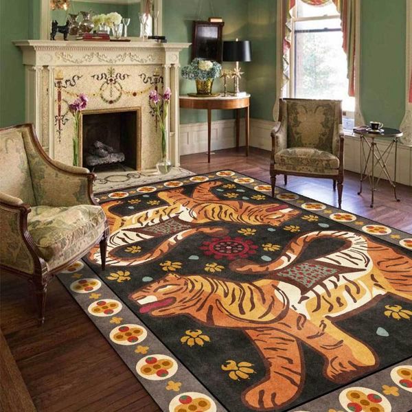 carpets modern style carpet and rug retro cartoon ethnic tiger printed bedroom bedside tapete living room sofa table non-slip floor mat
carpets modern style carpet and rug retro cartoon ethnic tiger printed bedroom bedside tapete living room sofa table non-slip floor mat