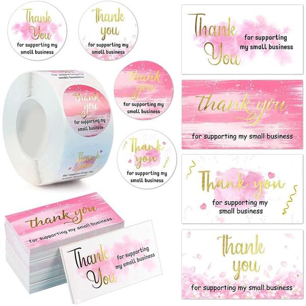 gift wrap 50/500pcs thank you stickers for supporting my small business thanks greeting cards candy bags paper seal label party favor
gift wrap 50/500pcs thank you stickers for supporting my small business thanks greeting cards candy bags paper seal label party favor