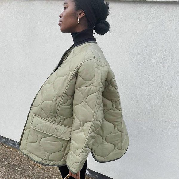 women's jackets 2021 autumn winter elegant coat urban oversized vibe high street solid color button pocket loose cotton jacket y2k, Black;brown
women's jackets 2021 autumn winter elegant coat urban oversized vibe high street solid color button pocket loose cotton jacket y2k, Black;brown