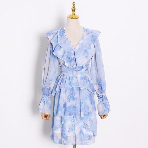 casual dresses ruffle pink dress for women v neck long sleeve high waist female fashion style print patchwork spring, Black;gray
casual dresses ruffle pink dress for women v neck long sleeve high waist female fashion style print patchwork spring, Black;gray