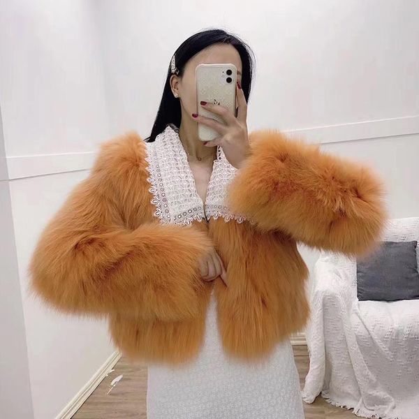 women's fur & faux winter coat women real jacket female fluffy warm outerwear 2021 autumn elegant casual loose overcoats, Black
women's fur & faux winter coat women real jacket female fluffy warm outerwear 2021 autumn elegant casual loose overcoats, Black