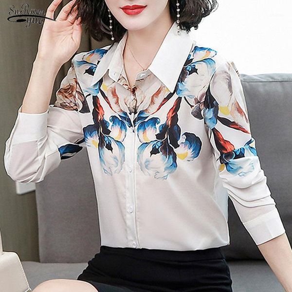 spring and autumn elegant retro printed mulberry silk shirt white women's long-sleeved chemisier femme 10650 blouses & shirts
spring and autumn elegant retro printed mulberry silk shirt white women's long-sleeved chemisier femme 10650 blouses & shirts