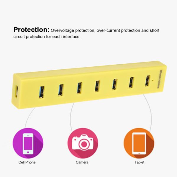 hubs portable 7 ports hub usb3.0 usb2.0 with power supply one drag seven usb plug and play for lapdesktablet mac
hubs portable 7 ports hub usb3.0 usb2.0 with power supply one drag seven usb plug and play for lapdesktablet mac