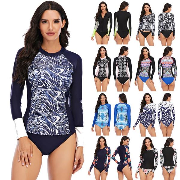 surfing rashguard long sleeve swimwear women rash guard girls two pieces sun protection swimming suit 2021 printed surf suit
surfing rashguard long sleeve swimwear women rash guard girls two pieces sun protection swimming suit 2021 printed surf suit