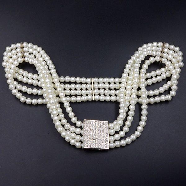 belts 2021 women bridal imitation pearl stretch waist belt chain with rhinestone buckle wedding dress gown decorative jewelry, Black;brown
belts 2021 women bridal imitation pearl stretch waist belt chain with rhinestone buckle wedding dress gown decorative jewelry, Black;brown