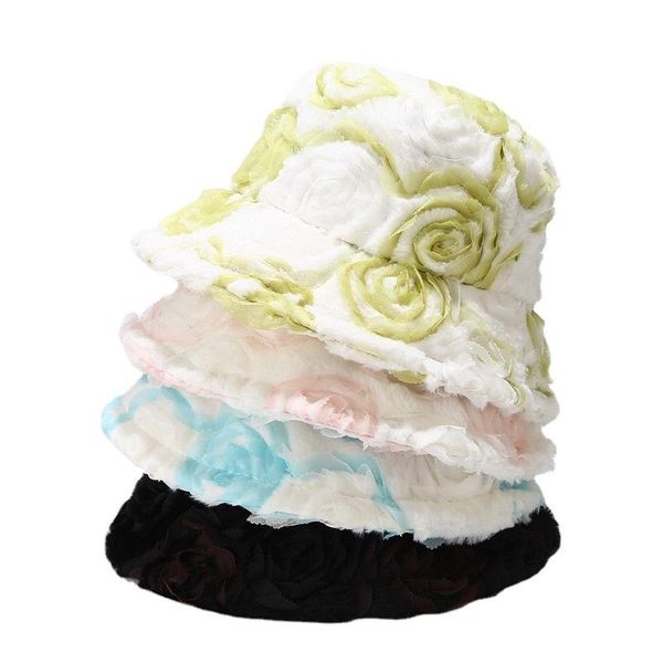 wide brim hats 2021 creative tide brand rose thickened warm fisherman hat women's autumn and winter wind proof foldable basin, Blue;gray
wide brim hats 2021 creative tide brand rose thickened warm fisherman hat women's autumn and winter wind proof foldable basin, Blue;gray