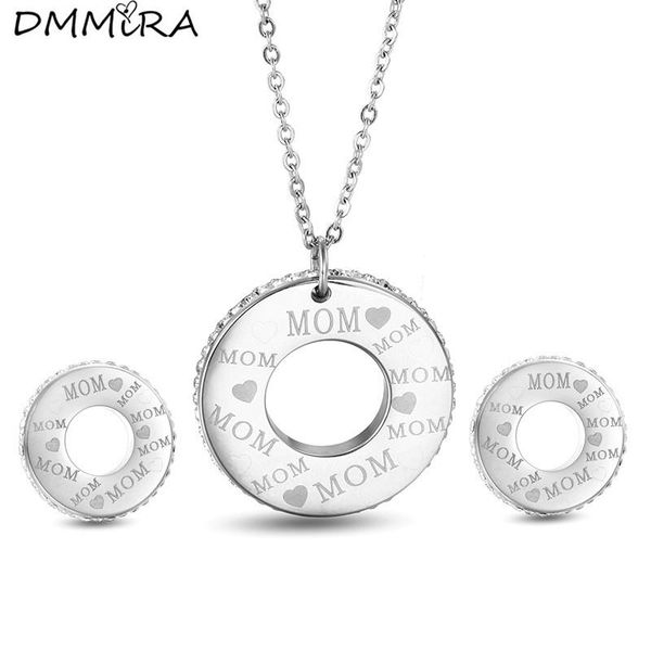 earrings & necklace mother's day color gold stainless steel mom hearts letter like jewelry sets for mother gift, Silver
earrings & necklace mother's day color gold stainless steel mom hearts letter like jewelry sets for mother gift, Silver