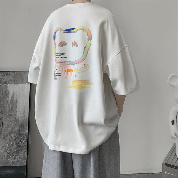 men's t-shirts 100% cotton vintage clothes t-shirt male kawaii t shirts streetwear men japan hip hop loose half sleeve aesthetic, White;black
men's t-shirts 100% cotton vintage clothes t-shirt male kawaii t shirts streetwear men japan hip hop loose half sleeve aesthetic, White;black
