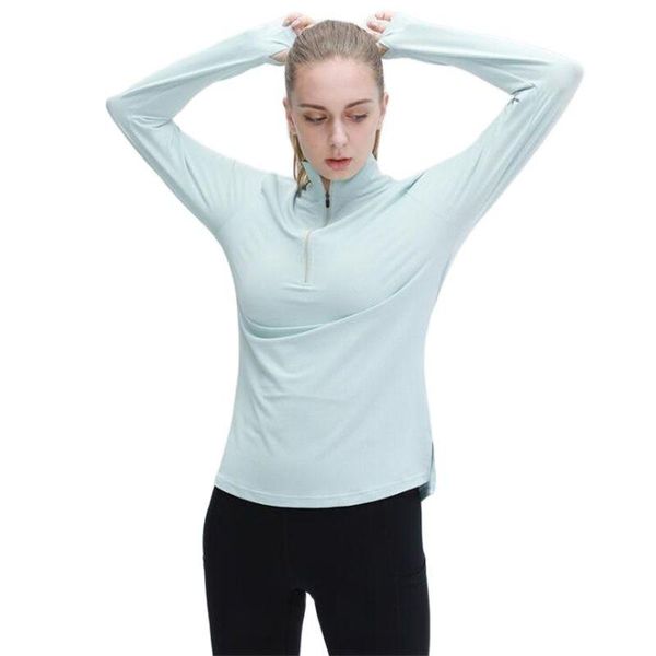 yoga outfit autumn winte style women quick dry fitness running half zipper long sleeve shirt gym sport clothing
yoga outfit autumn winte style women quick dry fitness running half zipper long sleeve shirt gym sport clothing
