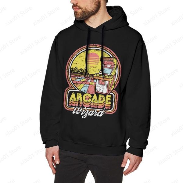 men's hoodies & sweatshirts arcade wizard hoodie fashion graphics harajuku streetwear, Black
men's hoodies & sweatshirts arcade wizard hoodie fashion graphics harajuku streetwear, Black