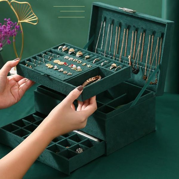 jewelry pouches, bags large capacity storage box multifunction retro necklace ring earring organize cases travel decorations arrange accesso, Pink;blue
jewelry pouches, bags large capacity storage box multifunction retro necklace ring earring organize cases travel decorations arrange accesso, Pink;blue