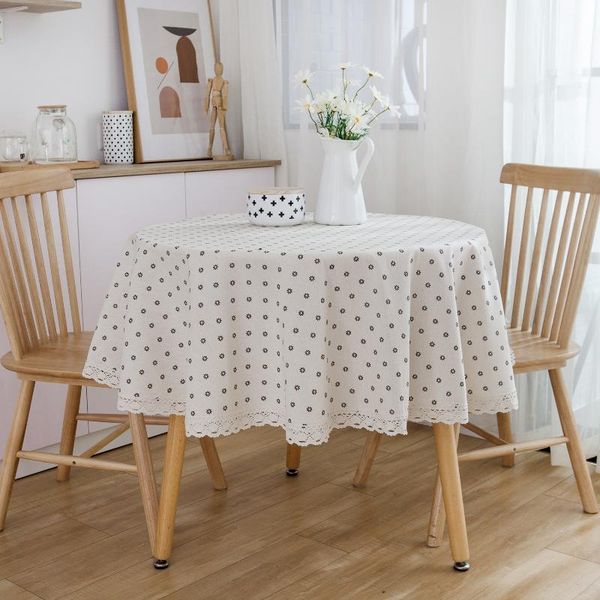 table cloth japanese-style tablecloth printed cotton and linen home textile round cover hollow lace antependium
table cloth japanese-style tablecloth printed cotton and linen home textile round cover hollow lace antependium