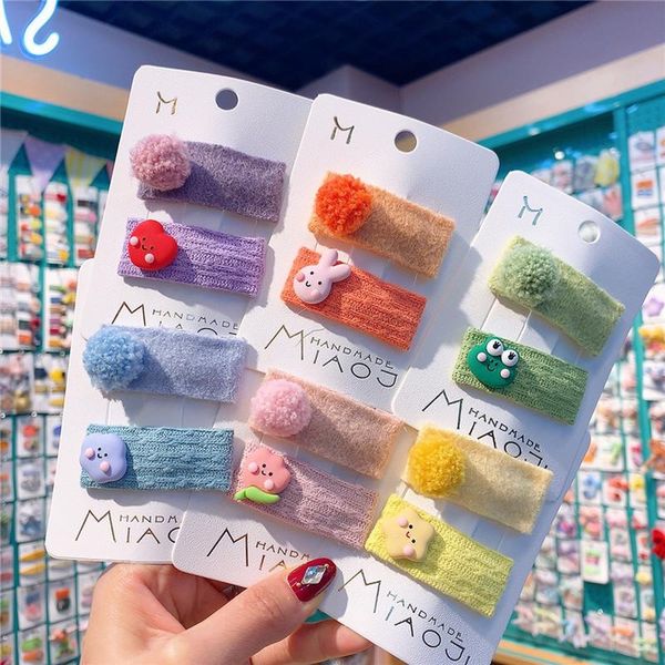 hair accessories 2 pcs sweet girl baby cartoon woolen hairpins headwear children's cute colorful hairball plush bb clip kids, Slivery;white
hair accessories 2 pcs sweet girl baby cartoon woolen hairpins headwear children's cute colorful hairball plush bb clip kids, Slivery;white