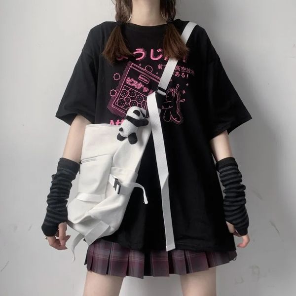 streetwear harajuku punk gothic 100% cotton t-shirts womens summer short sleeve black vintage y2k fashion casual woman 2021, White
streetwear harajuku punk gothic 100% cotton t-shirts womens summer short sleeve black vintage y2k fashion casual woman 2021, White