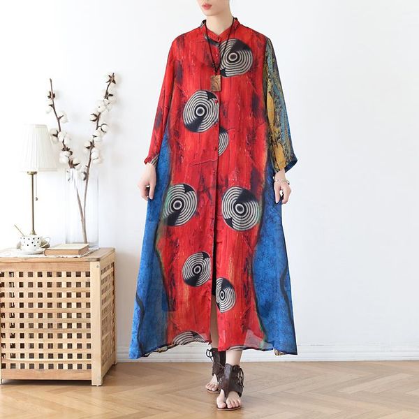 casual dresses 2021 spring women silk chiffon retro elegant printed long sleeve dress single button causal plus size vintage, Black;gray
casual dresses 2021 spring women silk chiffon retro elegant printed long sleeve dress single button causal plus size vintage, Black;gray