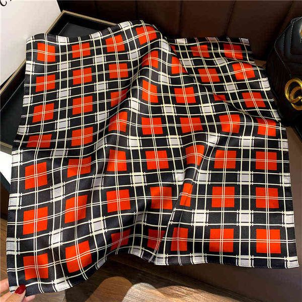 scarves korean temperament celebrity women's fashion soft silk lattice seri decorative small square scarf, Blue;gray
scarves korean temperament celebrity women's fashion soft silk lattice seri decorative small square scarf, Blue;gray