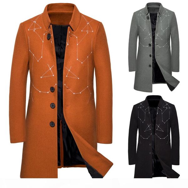 wholesale mens designer clothes long trench coats 2019 winter fashion single breasted embroidery windbreaker coats jackets men overcoats, Tan;black
wholesale mens designer clothes long trench coats 2019 winter fashion single breasted embroidery windbreaker coats jackets men overcoats, Tan;black
