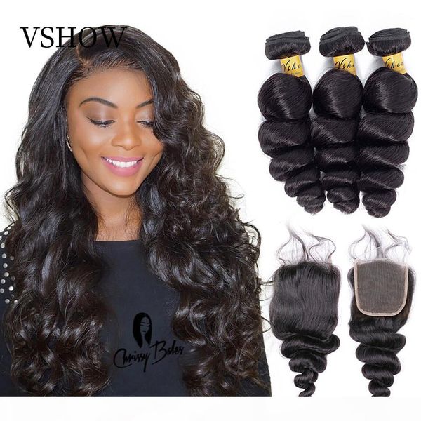 vshow brazilian loose wave hair bundles with closure remy human hair 3 bundles with closure loose wave bundles with closure, Black
vshow brazilian loose wave hair bundles with closure remy human hair 3 bundles with closure loose wave bundles with closure, Black