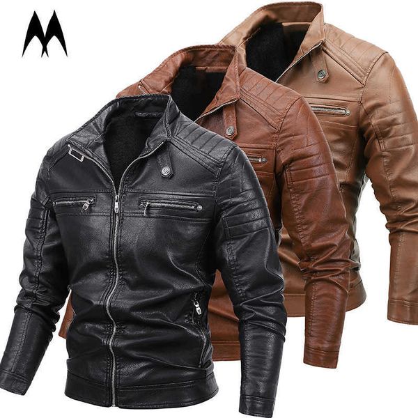 winter mens bomber leather jackets motorcycle stand collar pockets men biker pu coats fashion warm outerwear 211009, Black
winter mens bomber leather jackets motorcycle stand collar pockets men biker pu coats fashion warm outerwear 211009, Black
