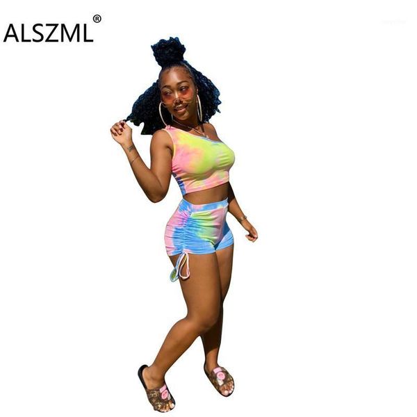 women fashion tie-dye condole belt u neck crop and shorts 2 pieces set beach style lady outfits women's tracksuits, Gray
women fashion tie-dye condole belt u neck crop and shorts 2 pieces set beach style lady outfits women's tracksuits, Gray