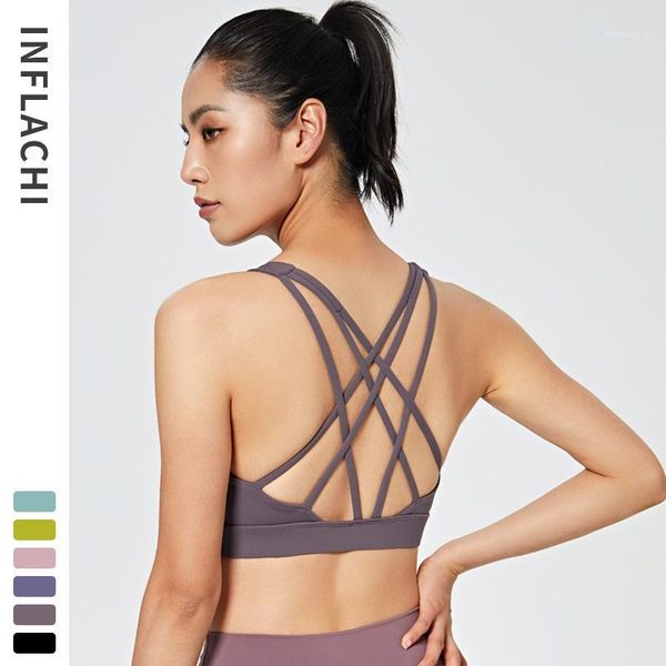yoga outfit seamless sports bra backless cross strap shockproof fitness running gym workout with chest pad underwear vest
yoga outfit seamless sports bra backless cross strap shockproof fitness running gym workout with chest pad underwear vest
